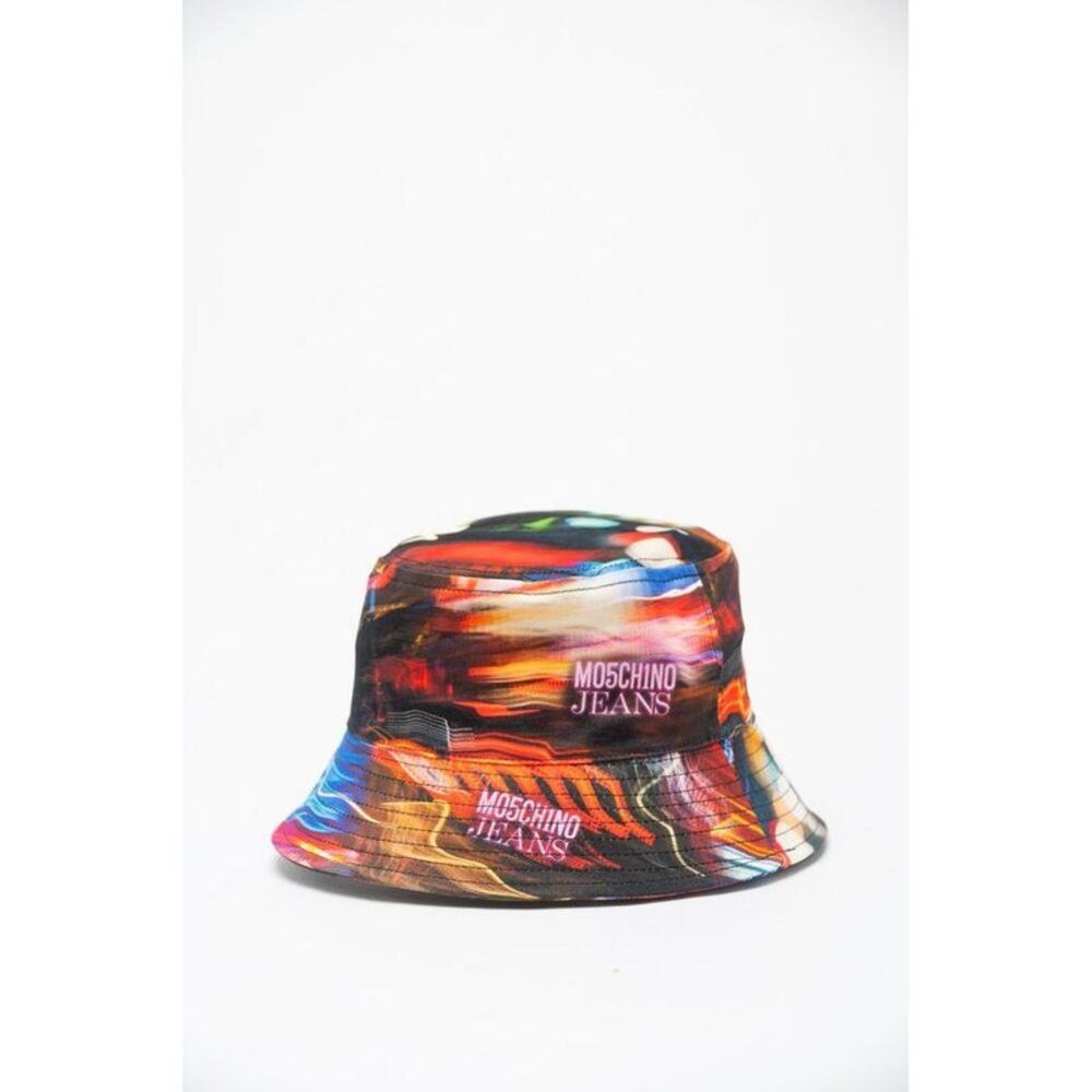 Moschino Cotton Bucket Hat with Pattern Women Multicolor Hats